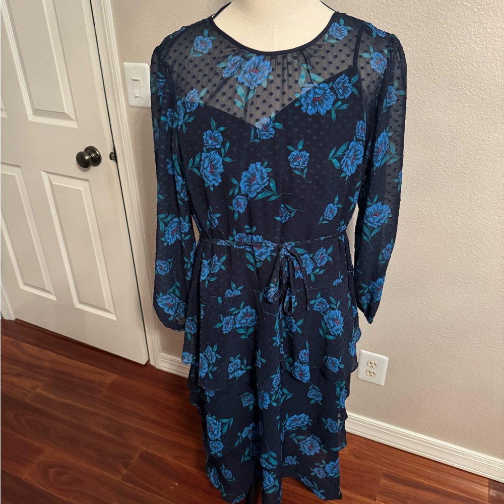 Eloquii Draper James Blue Floral Dress